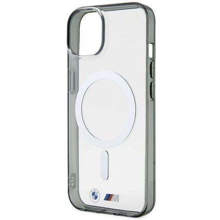 Etui BMW BMHMP14SHCRS iPhone 14 6.1" transparent hardcase Silver Ring MagSafe