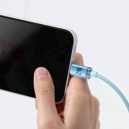 Baseus Crystal Shine Series USB cable - Lightning 2,4A 20W 2m blue (CAJY001203)