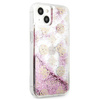Guess GUHCP13SLGPEPI iPhone 13 mini 5,4" różowy/pink hardcase Peony Liquid Glitter