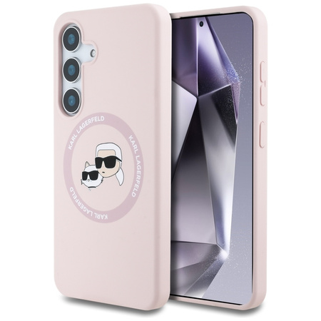 KARL LAGERFELD SAMSUNG S25+ MAGSAFE KLHMS25MSKCHTCP DOUBLE HEADS PINK