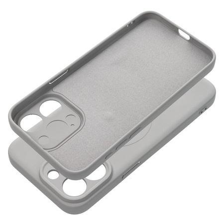Futerał Silicone Mag Cover kompatybilny z MagSafe do IPHONE 15 PRO MAX tytanowy szary