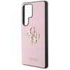 Etui Guess Grained Big 4G Logo Small Classic Logo do Samsung Galaxy S25 Ultra różowy