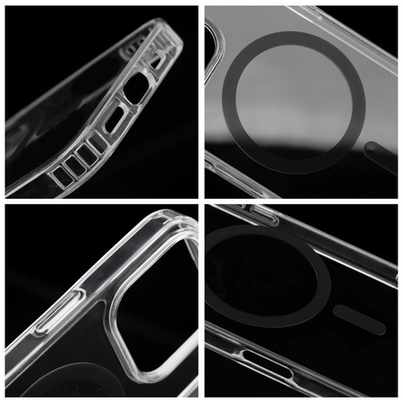 Drop Glue Colorful Ring Mag Cover kompatybilny z MagSafe pasuje do IPHONE 17 Air czarny
