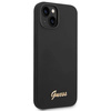 Guess GUHCP14MSLSMK iPhone 14 Plus 6.7 &quot;schwarz / schwarzes Hartschalenetui Silikon Vintage Gold Logo