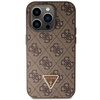 Original Handyhülle IPHONE 14 PRO Guess Hardcase Crossbody 4G Metal Logo (GUHCP14LP4TDSCPW) braun