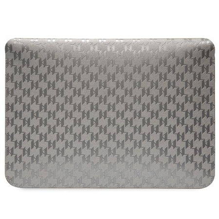Karl Lagerfeld Sleeve KLCS14SAKHPKG 14" srebrny/silver Saffiano Monogram Ikonik