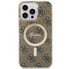 Guess GUHMP14XH4STW iPhone 14 Pro Max 6.7" Braun/Braun Hardcase 4G MagSafe
