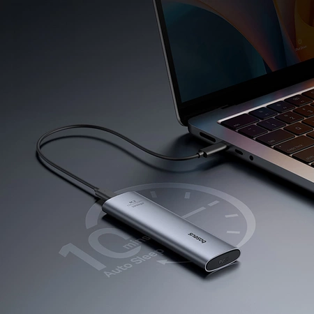 Kieszeń na dysk SSD Baseus FlyJoy M.2 NVMe 10 Gb/s - szara