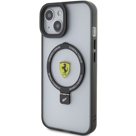 Ferrari FEHMP15SUSCAK iPhone 15 6.1" black/black hardcase Ring Stand 2023 Collection MagSafe