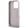 Original Case IPHONE 16 PRO MAX Guess 4G Circle Classic Logo MagSafe pink