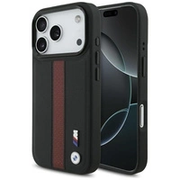 BMW M Perforated Stripe Logo MagSafe Case for iPhone 17 Pro - Red