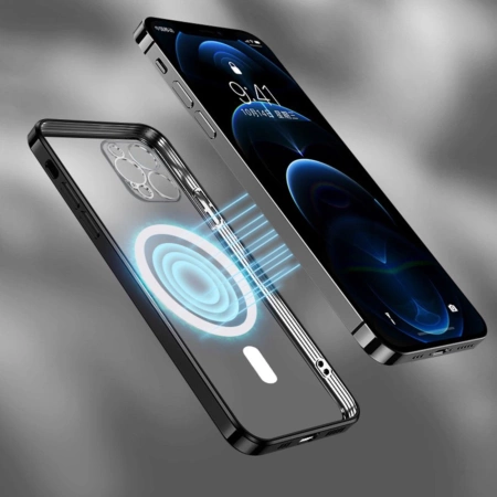 Etui Wozinsky Electroplated Magsafe na Samsung Galaxy S24 FE - srebrne