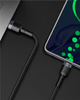 Baseus Cafule nylonowy kabel przewód USB Typ C Power Delivery 2.0 100W 20V 5A 2m czarny (CATKLF-AL91)