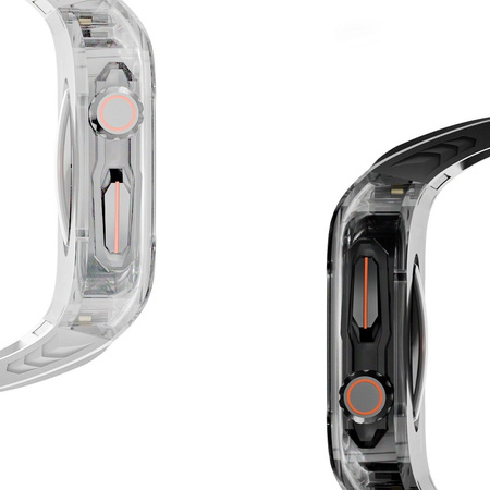 WiWU - Pasek do smartwatcha Wi-WB014 2w1 Armor Watch Band 49mm - czarny