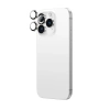 AmazingThing AR Aluminum 3 Lens Glass with Camera Lens Frame for iPhone 16 Pro / 16 Pro Max - Silver