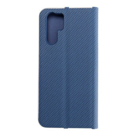 Kabura LUNA Book Carbon do HUAWEI P30 Pro niebieski