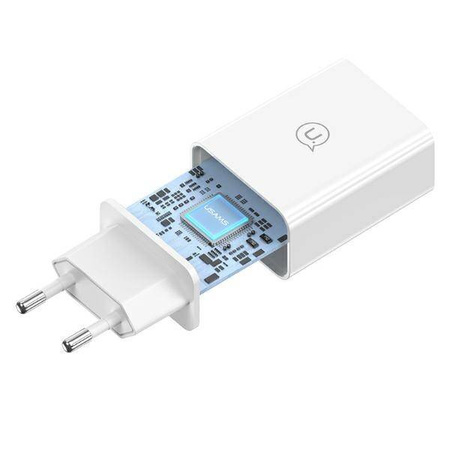 USAMS Zestaw szybkiego ład. Micro 2a 1m Fast Charging biały/white SC series(CC083)