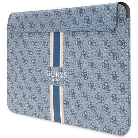 Torba LAPTOP 16" Guess Sleeve 4G Printed Stripes (GUCS16P4RPSB) niebieskie