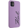 Karl Lagerfeld KLHCN61SKSVGU iPhone 11 / Xr 6,1&quot; lila/lila Hardcase Silikon Signature