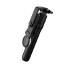 Selfie-Stick WR1YXS Teleskopstativ 0,71 m mit runder Lampe – Schwarz