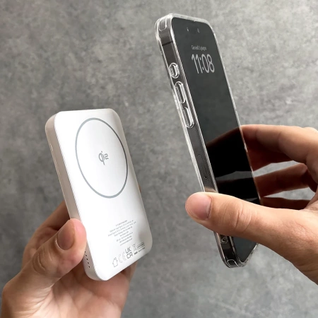 Powerbank Puro Mag Plus 5000mAh 20W Qi2 kompatibel mit MagSafe 1x USB-C Power Delivery - weiß
