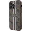 Guess 4G Printed Stripes MagSafe-Hülle für iPhone 15 Pro Max – braun