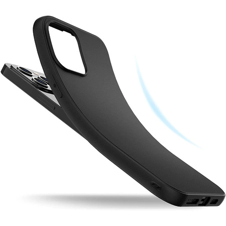 Back Case MATT do MOTOROLA MOTO G55 5G Czarny