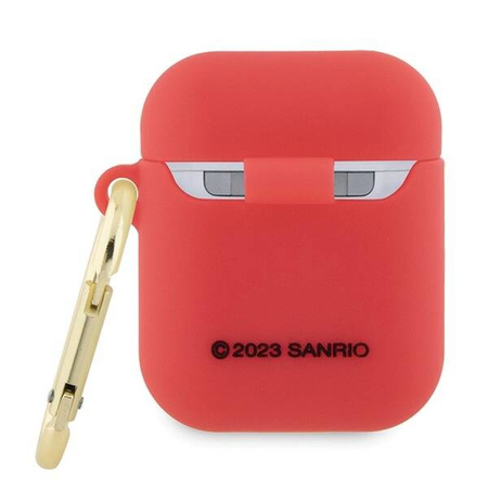 Hello Kitty Silikon 3D Kitty Head Hülle für AirPods 1/2 – Fuchsia