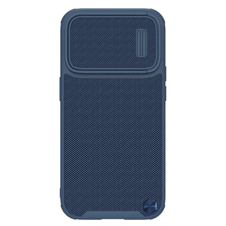 Nillkin Textured S Case for iPhone 14 Pro, armored cover with camera cover, blue