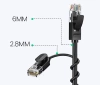 Ugreen cable internet network cable Ethernet patchcord RJ45 Cat 6A UTP 1000Mbps 10m black (70656)