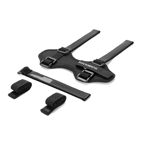 Rockbros 50210064001 bicycle strap with Velcro for Bluetooth speaker or water bottle - black