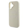Guess GUHMP16SPGHSMME iPhone 16 6.1" beżowy/beige hardcase Grained Ring MagSafe