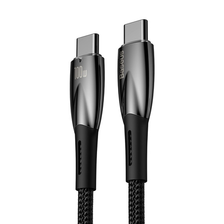 BASEUS kabel Typ C do Typ C Power delivery 100W Glimmer Series CADH000801 2m czarny