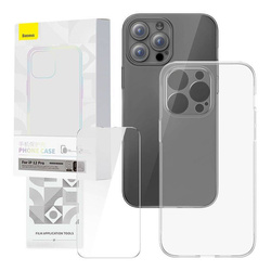 Etui IPHONE 12 PRO Baseus Corning & Szkło Hartowane transparentne