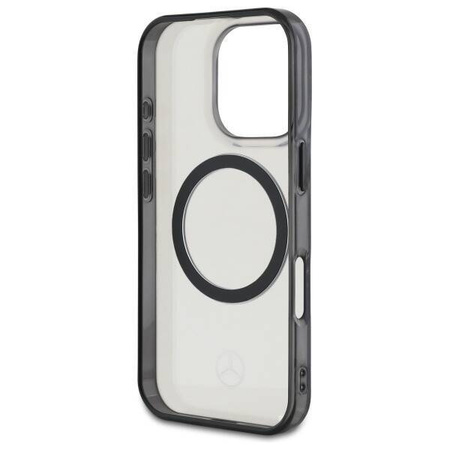 Original Case IPHONE 16 PRO MAX Mercedes Hardcase Printed Logo MagSafe (MEHMP16X23HUOKC) transparent