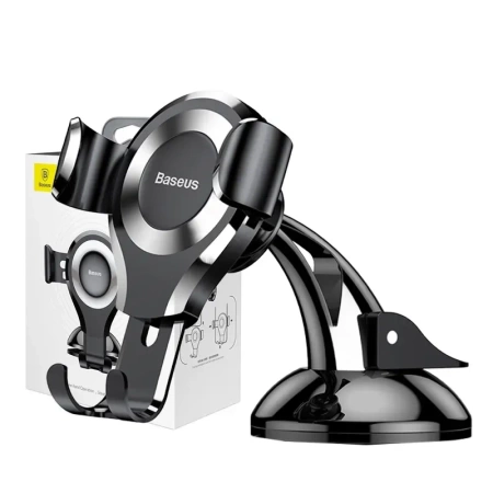 Baseus Osculum - Grawitacyjny uchwyt samochodowy na deskę rozdzielczą (srebrny)