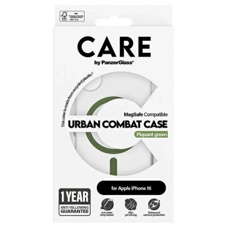 CARE by PanzerGlass Flagship Case iPhone 16 6,1&quot; grün/grün MagSafe 1369