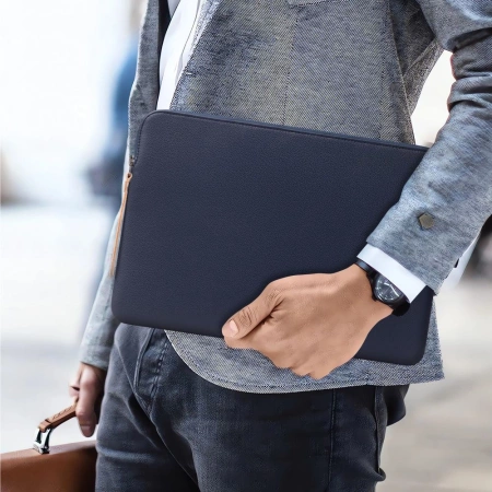 Tech-Protect Fleece Laptop Bag 13-14&quot; - Blue