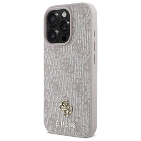 GUESS futerał do IPHONE 16 Pro Max kompatybilny z MagSafe GUHMP16XP4SM4MP (PU 4G Small and Classic) pink