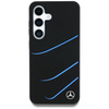 Original Handyhülle SAMSUNG GALAXY S25 Mercedes Silicone Contrasted Curves MagSafe schwarz