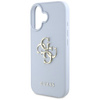 Case IPHONE 16 Guess Grained Big 4G Logo Small Classic Logo blue