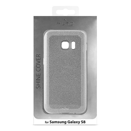 Puro Glitter Shine Sam G955 S8 Plus srebrny/silver  SGS8EDSHINESIL