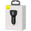 Baseus Superme szybka ładowarka samochodowa USB / USB Typ C 100W PPS Quick Charge Power Delivery czarny (CCZX-01)