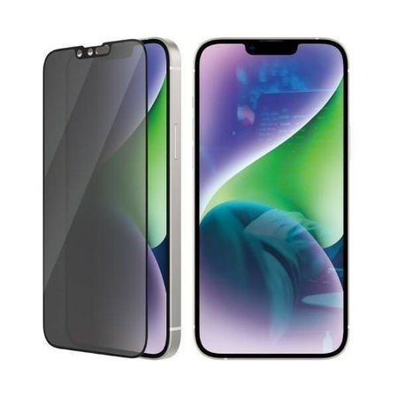 Gehärtetes Glas 5D IPHONE 14 PLUS / 13 PRO MAX PanzerGlass Ultra-Wide Fit Privacy Screen Protection Antibacterial (P2773)