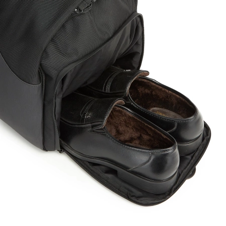 Torba podróżna Wozinsky Premium na garnitur z kieszenią na mokre rzeczy (50 l) - czarna