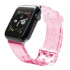 Pasek silikonowy bransoleta bransoletka Strap Light do zegarka Apple Watch 38 / 40 mm - czerwony