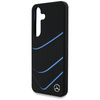 Original Handyhülle SAMSUNG GALAXY S25 Mercedes Silicone Contrasted Curves MagSafe schwarz