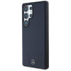 Schutzhülle SAMSUNG GALAXY S25 ULTRA Mercedes AMG Hardcase Leather Debossed Lines MagSafe navy blau