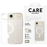 CARE by PanzerGlass Fashionable Samba Case w. White MagSafe for iPhone Air - Transparent