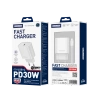 JELLICO ładowarka sieciowa EU53 PD 30W 1xUSB-C + kabel USB-C - Lightning Biały